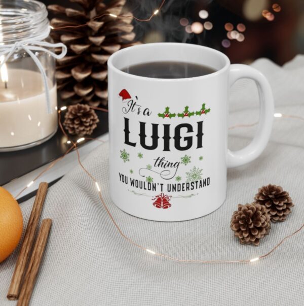 Christmas Mug For Luigi