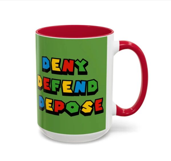 DENY DEFEND DEPOSE Super Bro Large Coffee Mug