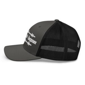 Deny Defend Depose Olde English Barbed Trucker Hat