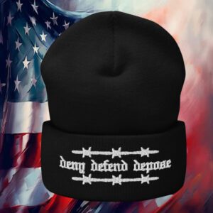 Deny Defend Depose Olde English Barbed Beanie Hat