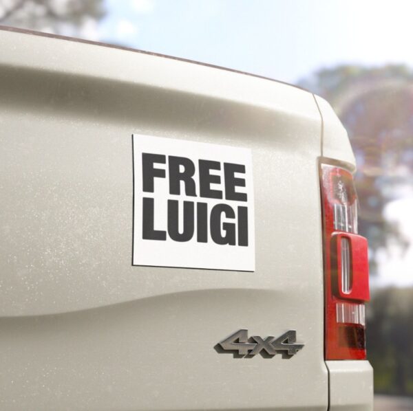 Free Luigi Mangione Car Magnets