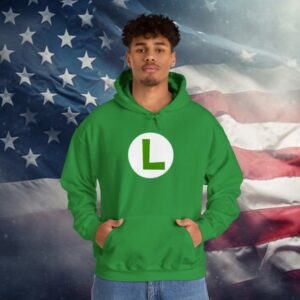 Green Free Luigi Hoodie Shirt