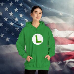 Green Free Luigi Hoodie Shirt