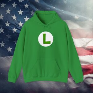 Green Free Luigi Hoodie Shirt