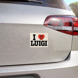 I LOVE LUIGI Car Magnets