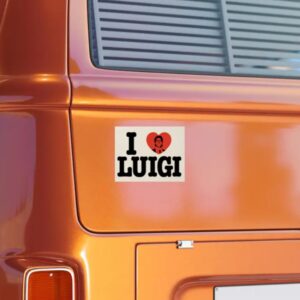 I LOVE LUIGI Car Magnets