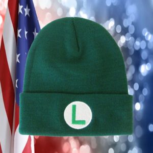 Luigi L Embroidered Beanie