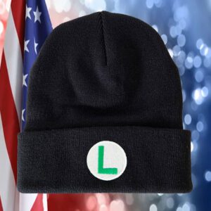 Luigi L Embroidered Beanie