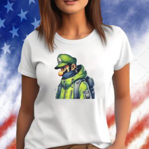 Luigi Mansion Patron Saint Mario Shirt