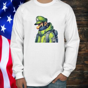 Luigi Mansion Patron Saint Mario Shirt